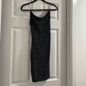 Sparkly little black dress